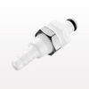 Coupling Insert, Straight Thru, Panel Mount Hose Barb - PMC4204 - Qosina Corp.