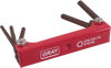 5 Pieces SAE Long Folding S2 Hex Key Set -- 69955 - Image