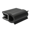 Gasket, Clip-On Profile, Non-Vented, EPDM Sponge Rubber, Black, 50m Length -- GA-010-82-M500 - Image