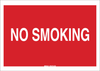 Brady B-401 High Impact Polystyrene Rectangle Red Smoking Not Permitted Sign - 10 in Width x 7 in Height - TEXT: NO SMOKING - 25110 - 754476-25110 - R. S. Hughes Company, Inc.