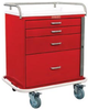 Classic Short Four Drawer Emergency Cart Standard Packa.. - 6300 - Harloff Company, Inc. (The)