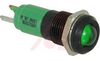 Indicator,Pnl Mnt;NonRelamp;Green;Mnt-Sz 0.555In;130VAC;Hex Nut;QC/Solder;LED - 70011739 - Allied Electronics, Inc.