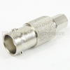 SMC Male (plug) to BNC Female (Jack) Adapter, Nickel Plated Brass Body, 1.35 VSWR -- SM3682 - Image
