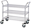 Utility Cart, 3 Wire Shelves, Ss; Height Quantum Storage - 42AC6731 - Newark, An Avnet Company