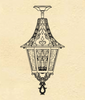 B22421 Medium St. Augustine Ceiling Lantern - Hanover Lantern, Inc.