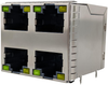 Rj45 Connector, Jack, 8P8C, 4Port, Th; Modular Connector Type Amphenol Communications Solutions - 01AH2275 - Newark, An Avnet Company