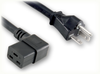 NEMA 5-20P to IEC-60320-C19 RIGHT ANGLE HOME // Power Cords // High Voltage Power Cords // Straight Blade Power Cords -- 5055.024 - Image