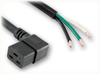ROJ to IEC-60320-C19 RIGHT ANGLE HOME // Power Cords // IEC/Jumper Power Cords // Domestic - 0121.138 - Quail Electronics