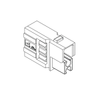 SBE ® 160/SBX ® 175 1×4 Auxiliary connector for SBE ® 80-160/SBX ® 175 , 16-14 awg - 441G1 - Anderson Power Products