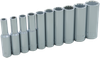 10 Pieces 12 Point Deep SAE Socket Set - 15310 - Gray Tools Canada Inc.