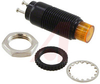ndicator, LED; Yellow; 40 mcd; 3/8 in.;14 V; 20 mA; Panel Mount; 1.233 in. - 70082295 - Allied Electronics, Inc.
