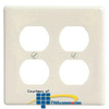 Hubbell 2-Gang Standard Size Duplex Plate - NP82I - TelephoneStuff.com