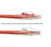 10FT Red CAT6 550MHz Ethernet Patch CBL UTP CM Locking Slimline - C6PC80-RD-10 - Black Box