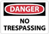 Danger - No Trespassing - D81- - Traffic Safety Warehouse