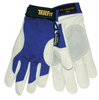 Tillman TrueFit 1485 Blue/Pearl Large Grain Pigskin Leather/Spandex Full Fingered Work & General Purpose Gloves - Leather Palm Coating - Smooth Finish - 9 in Length - TILLMAM 1485L - TILLMAM 1485L - R. S. Hughes Company, Inc.