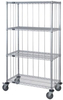 3 Sided Cart, 4 Wire Shelves; Height Quantum Storage - 42AC5132 - Newark, An Avnet Company
