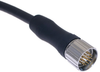 MCV, M23, Cordset, 19 Pole, Male Straight, 2M, 4A, PUR, Black - MCVP-19MP-2M - Mencom Corporation