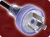 IRAM 2073:2009 ARGENTINA CLEAR to IEC-60320-C13 CLEAR HOME // Power Cords // International Power Cords // Argentina Power Cords -- 9008.098 - Image