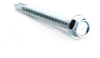 #10 x 1/2" Hex Washer Head Self Drilling Screw (Tek 2), Zinc -- SD2HWH010004Z - Image