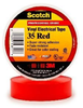 3M Scotch 35-RED-1/2 Red Insulating Tape - 1/2 in Width x 20 ft Length - 7 mil Thick - Electrically Insulating - 10224 - 054007-10224 - R. S. Hughes Company, Inc.