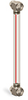 Standard Nylon Liquid Level Gage, 9” Centerline, Back Mount 1/2”-20 with Nuts - B3642-10900BB1W - Oil-Rite Corp.