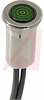 Indicator,Pnl-Mnt;LED;Green;Neon;1/2In;125V;1/3W;Nickel Plated Brass;Polycarb - 70214001 - Allied Electronics, Inc.