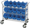 Cart, Quickpick Bin, 3Shelves/15Bins/blu; No. Of Bins Quantum Storage - 44AC7956 - Newark, An Avnet Company