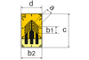 Strain gauge 0.6/120 XY41 -- 1-XY41-0.6/120 - Image