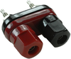 Double Binding Post, 15A, #6-32 Stud, Black/red; Product Range Multicomp - 79K5047 - Newark, An Avnet Company