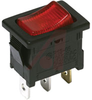 Switch, Rocker; SPST; 16 A @ 125 VAC, 10 A @ 250 VAC; 125/250; On-None-Off -- 70128122