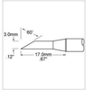 Metcal Smartheat Soldering Tip PHT-654687 - Hoof Tip - 0.67 in Tip Length - 0.12 in Tip Width - PHT-654687 - R. S. Hughes Company, Inc.
