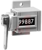 COUNTER, VEEDER-ROOT, MECH, SQ. CASE, RAT. DR., FLANGE MOUNT, 5 FIGS., #4 ROT. -- 70132658