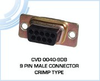 9 Pin Male Connector - Crimp Type - CVD 0040-9DB - Visual Sound, Inc.