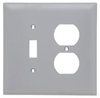 Standard Wall Plate - TPJ18-GRY - Hubbell Wiring Device-Kellems