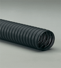 Single-Ply Black Neoprene Coated Polyester Fabric Hose -- Flexaust® CW-162 2.0 - Image