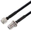 Low PIM 2.2-5 Male to N Female Bulkhead Cable 1/4 inch Superflexible Coax in 36 Inch - FMCA2374-36 - Fairview Microwave Inc.