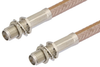 SMA Female Bulkhead to SMA Female Bulkhead Cable 48 Inch Length Using RG400 Coax - PE36228-48 - Pasternack