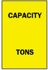 Maintenance Sign (B-120; Black on Yellow; Premium Fiberglass; 14