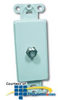 Leviton Decora Single F-Connector Wall Jack Insert - 40681 - TelephoneStuff.com