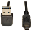 Universal Reversible USB 2.0 Cable (Up / Down Angle Reversible A to 5Pin Mini-B M/M), 6-ft. -- UR030-006-UDA - Image