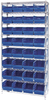 Open Wire Shelving, 9Shelves, 32Bin, Blu; Shelving Unit Type Quantum Storage - 44AC8586 - Newark, An Avnet Company