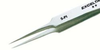 Tweezer - Straight/Tapered - micro fine points (Length: 4.25; Material: carbon steel) - EXCELTA 5-PI - R. S. Hughes Company, Inc.