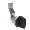 Quarter-Turn Cam Latch, Tall wing, 30mm  Grip, Not Sealed, Zinc Alloy, Powder Coat, Black - E5-2-125-120 - Southco