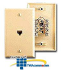 Leviton Type 625B4 Modular Wall Jack - 6P6C or 8P8P - 40238 - TelephoneStuff.com