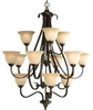 Large Chandeliers-Glass Shade - 50671 - Light Center (The)