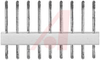 Header, Friction Lock; MTA-100; 9; 250 VAC; Polyester; Tin; Copper Alloy; Tin - 70083649 - Allied Electronics, Inc.