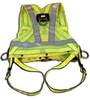 3M 3-In-One 1808 Yellow Small/Medium Vest-Style Body Harness - Polyester Webbing - 078371-00199 -- 078371-00199 - Image