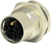 Sensor Conn, Rcpt, M12, 4P+Pe, Panel; Product Range Te Connectivity - 94AC8536 - Newark, An Avnet Company
