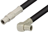 75 Ohm Mini SMB Plug to 75 Ohm Mini SMB Plug Right Angle Cable 48 Inch Length Using 75 Ohm RG59 Coax, RoHS - PE34687LF-48 - Pasternack