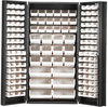 Bin Cabinet, Steel, 132Bins, Clear; No. Of Bins Quantum Storage - 42AC5914 - Newark, An Avnet Company